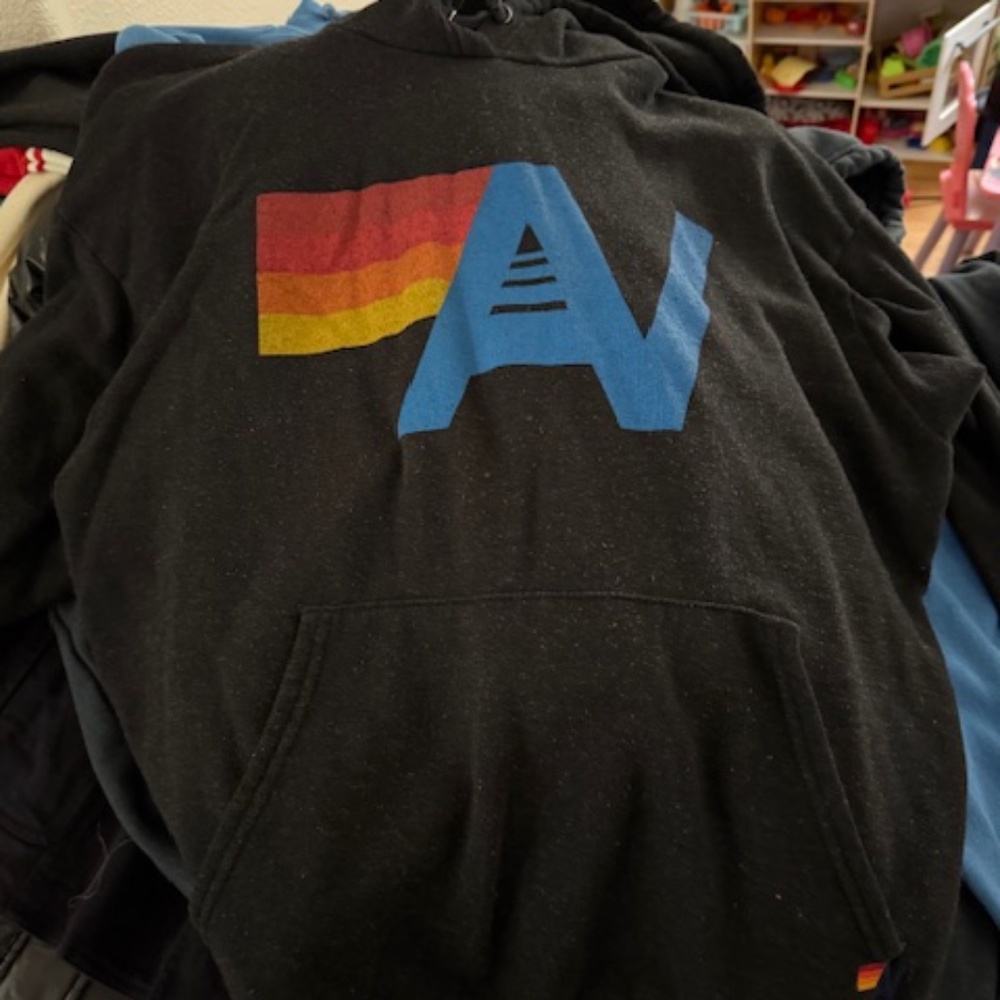 Aviator nation Black sweatshirt and sweats size Large women